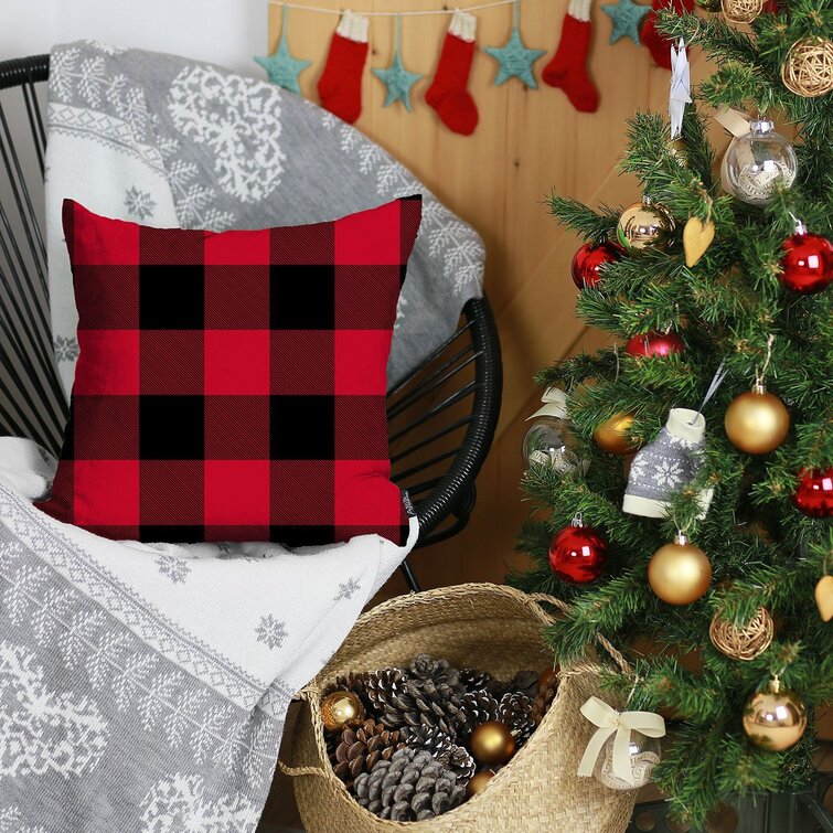 Plaid christmas outlet throw